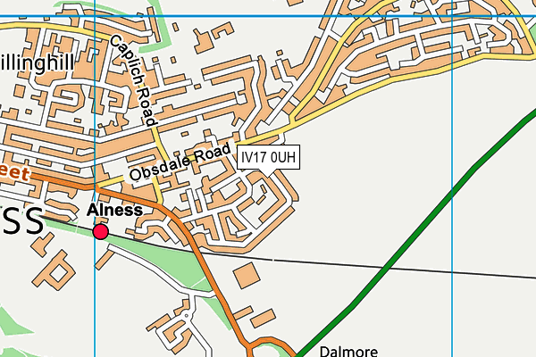 IV17 0UH map - OS VectorMap District (Ordnance Survey) IV17 0UH map - OS VectorMap District (Ordnance Survey)