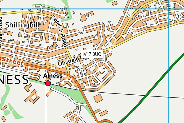 IV17 0UQ map - OS VectorMap District (Ordnance Survey)