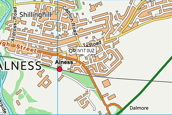 IV17 0UZ map - OS VectorMap District (Ordnance Survey) IV17 0UZ map - OS VectorMap District (Ordnance Survey)