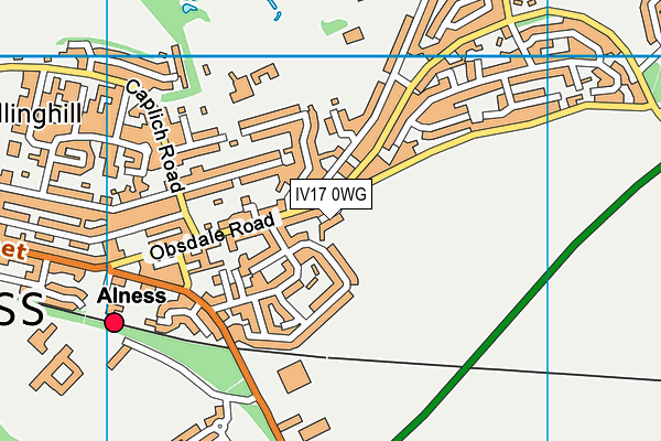 IV17 0WG map - OS VectorMap District (Ordnance Survey) IV17 0WG map - OS VectorMap District (Ordnance Survey)