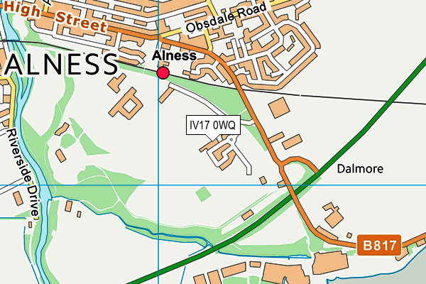 IV17 0WQ map - OS VectorMap District (Ordnance Survey) IV17 0WQ map - OS VectorMap District (Ordnance Survey)