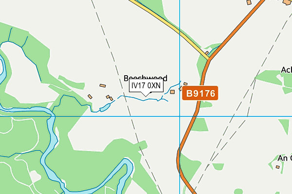 IV17 0XN map - OS VectorMap District (Ordnance Survey) IV17 0XN map - OS VectorMap District (Ordnance Survey)