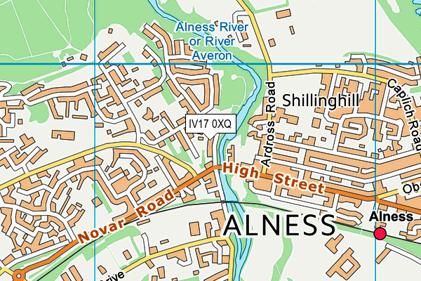 IV17 0XQ map - OS VectorMap District (Ordnance Survey) IV17 0XQ map - OS VectorMap District (Ordnance Survey)