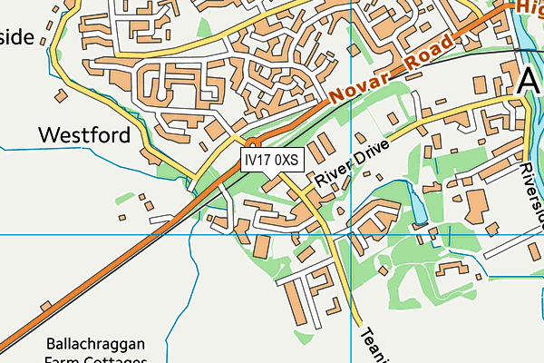 IV17 0XS map - OS VectorMap District (Ordnance Survey) IV17 0XS map - OS VectorMap District (Ordnance Survey)