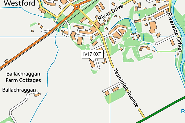 IV17 0XT map - OS VectorMap District (Ordnance Survey)