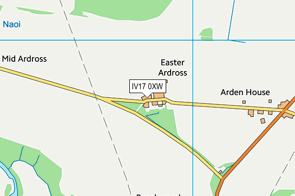 IV17 0XW map - OS VectorMap District (Ordnance Survey) IV17 0XW map - OS VectorMap District (Ordnance Survey)
