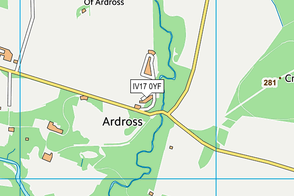 IV17 0YF map - OS VectorMap District (Ordnance Survey) IV17 0YF map - OS VectorMap District (Ordnance Survey)