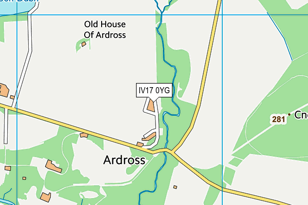 IV17 0YG map - OS VectorMap District (Ordnance Survey) IV17 0YG map - OS VectorMap District (Ordnance Survey)