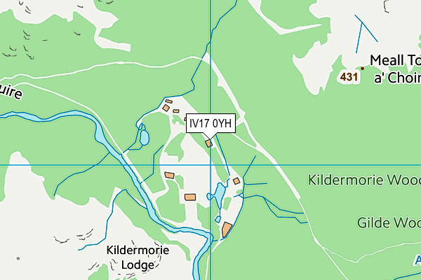 IV17 0YH map - OS VectorMap District (Ordnance Survey)