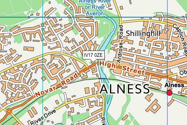 IV17 0ZE map - OS VectorMap District (Ordnance Survey) IV17 0ZE map - OS VectorMap District (Ordnance Survey)