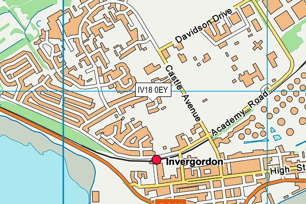 IV18 0EY map - OS VectorMap District (Ordnance Survey) IV18 0EY map - OS VectorMap District (Ordnance Survey)