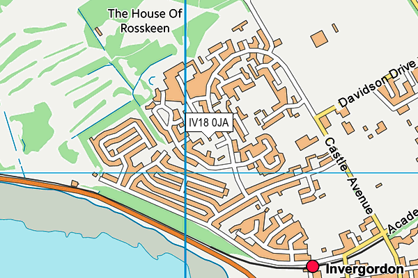 IV18 0JA map - OS VectorMap District (Ordnance Survey) IV18 0JA map - OS VectorMap District (Ordnance Survey)