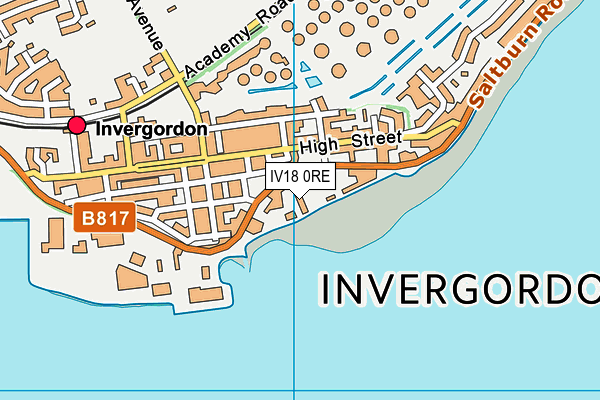 IV18 0RE map - OS VectorMap District (Ordnance Survey) IV18 0RE map - OS VectorMap District (Ordnance Survey)