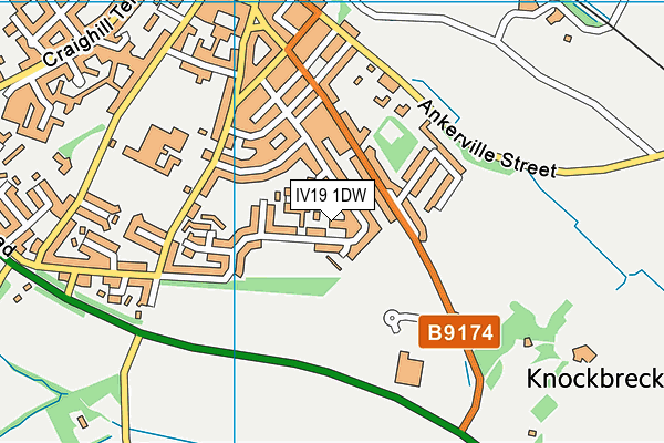 IV19 1DW map - OS VectorMap District (Ordnance Survey) IV19 1DW map - OS VectorMap District (Ordnance Survey)
