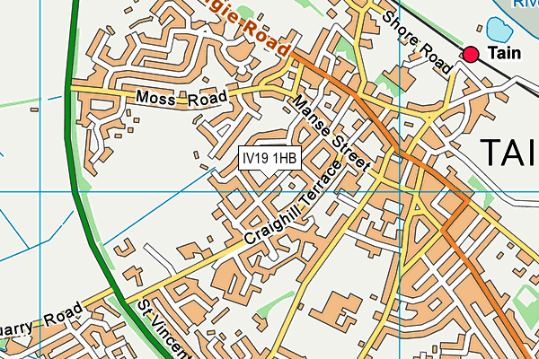 IV19 1HB map - OS VectorMap District (Ordnance Survey) IV19 1HB map - OS VectorMap District (Ordnance Survey)