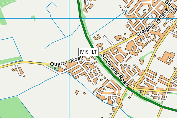 IV19 1LT map - OS VectorMap District (Ordnance Survey)