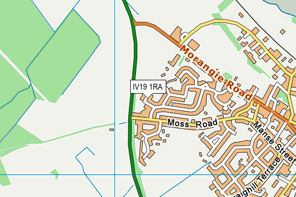 IV19 1RA map - OS VectorMap District (Ordnance Survey) IV19 1RA map - OS VectorMap District (Ordnance Survey)