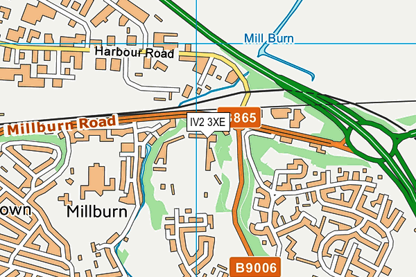 IV2 3XE map - OS VectorMap District (Ordnance Survey) IV2 3XE map - OS VectorMap District (Ordnance Survey)