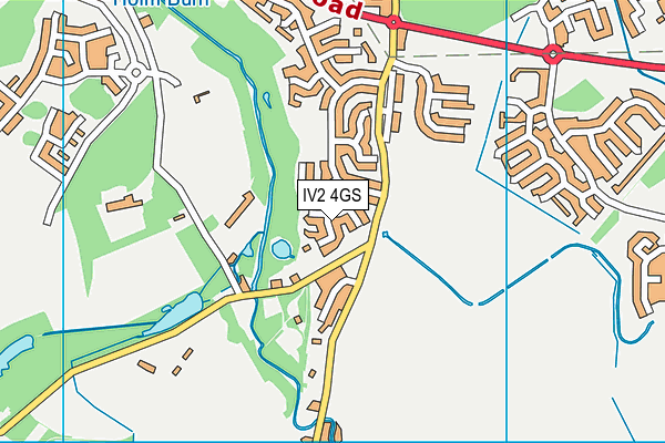 IV2 4GS map - OS VectorMap District (Ordnance Survey) IV2 4GS map - OS VectorMap District (Ordnance Survey)