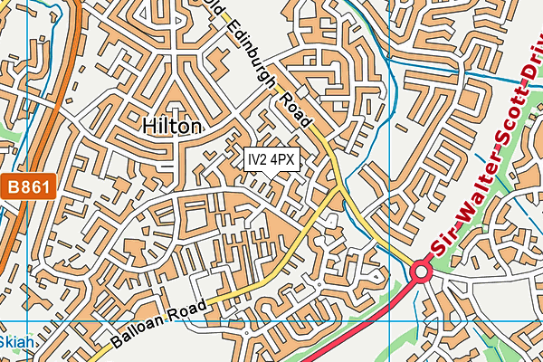 IV2 4PX map - OS VectorMap District (Ordnance Survey) IV2 4PX map - OS VectorMap District (Ordnance Survey)