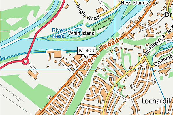 IV2 4QU map - OS VectorMap District (Ordnance Survey) IV2 4QU map - OS VectorMap District (Ordnance Survey)