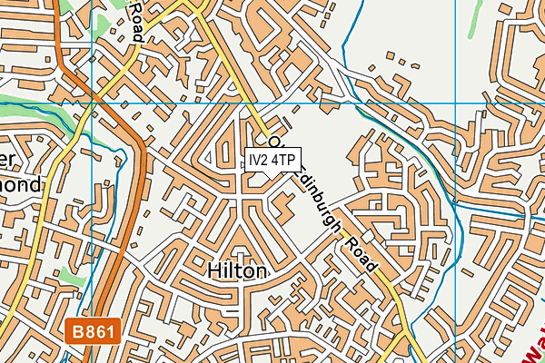 IV2 4TP map - OS VectorMap District (Ordnance Survey) IV2 4TP map - OS VectorMap District (Ordnance Survey)