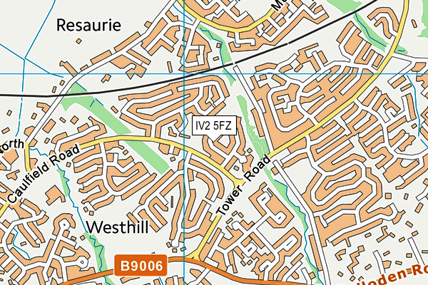 IV2 5FZ map - OS VectorMap District (Ordnance Survey) IV2 5FZ map - OS VectorMap District (Ordnance Survey)