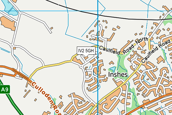 IV2 5GH map - OS VectorMap District (Ordnance Survey) IV2 5GH map - OS VectorMap District (Ordnance Survey)