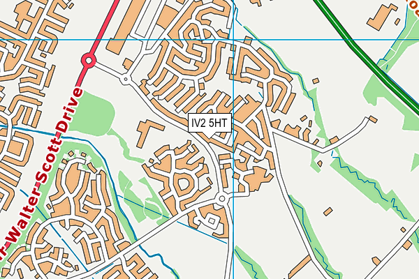 IV2 5HT map - OS VectorMap District (Ordnance Survey) IV2 5HT map - OS VectorMap District (Ordnance Survey)
