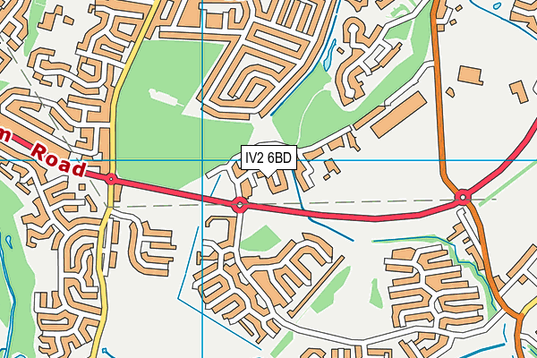 IV2 6BD map - OS VectorMap District (Ordnance Survey) IV2 6BD map - OS VectorMap District (Ordnance Survey)