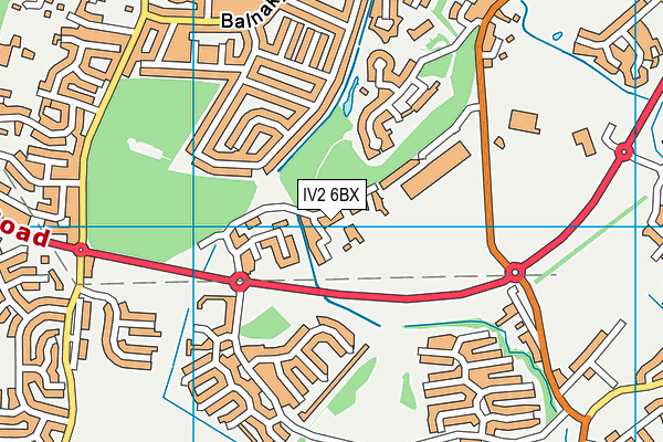 IV2 6BX map - OS VectorMap District (Ordnance Survey) IV2 6BX map - OS VectorMap District (Ordnance Survey)