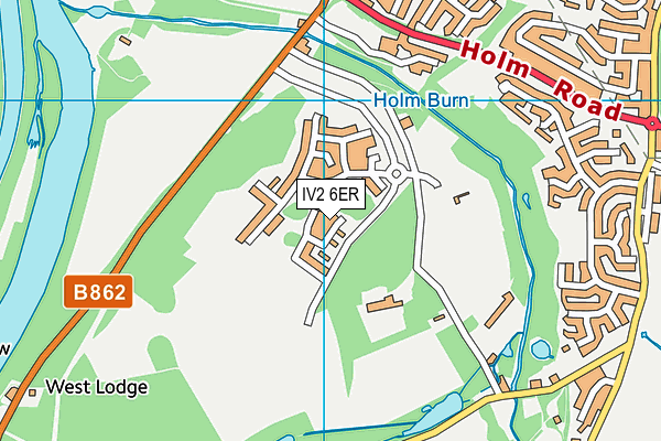 IV2 6ER map - OS VectorMap District (Ordnance Survey) IV2 6ER map - OS VectorMap District (Ordnance Survey)