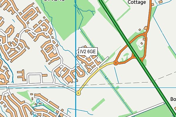 IV2 6GE map - OS VectorMap District (Ordnance Survey) IV2 6GE map - OS VectorMap District (Ordnance Survey)