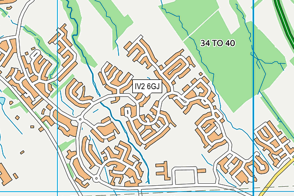 IV2 6GJ map - OS VectorMap District (Ordnance Survey) IV2 6GJ map - OS VectorMap District (Ordnance Survey)