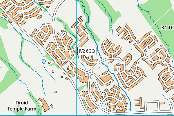 IV2 6GQ map - OS VectorMap District (Ordnance Survey) IV2 6GQ map - OS VectorMap District (Ordnance Survey)