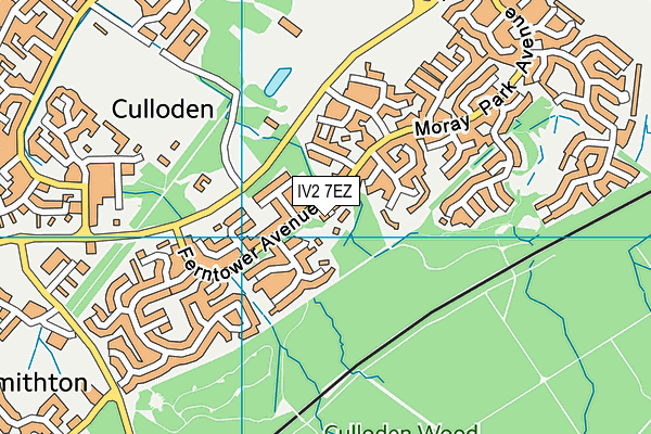 IV2 7EZ map - OS VectorMap District (Ordnance Survey)