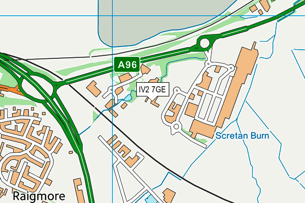 IV2 7GE map - OS VectorMap District (Ordnance Survey) IV2 7GE map - OS VectorMap District (Ordnance Survey)