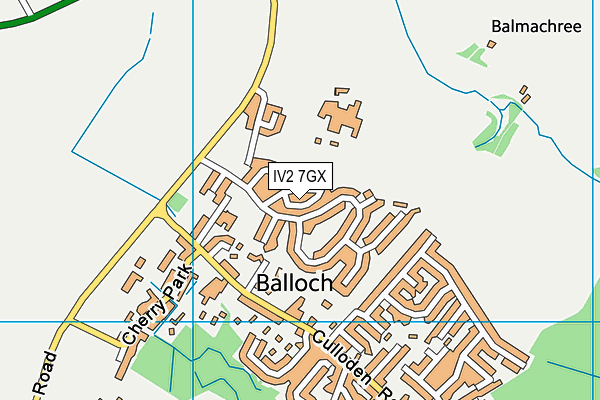 IV2 7GX map - OS VectorMap District (Ordnance Survey) IV2 7GX map - OS VectorMap District (Ordnance Survey)