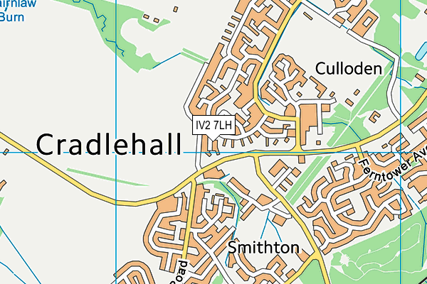 IV2 7LH map - OS VectorMap District (Ordnance Survey)