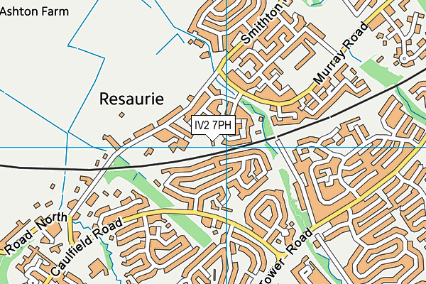 IV2 7PH map - OS VectorMap District (Ordnance Survey) IV2 7PH map - OS VectorMap District (Ordnance Survey)