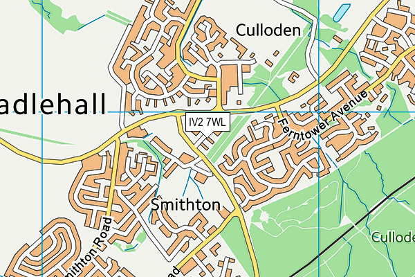 IV2 7WL map - OS VectorMap District (Ordnance Survey) IV2 7WL map - OS VectorMap District (Ordnance Survey)