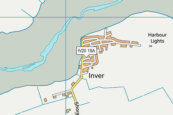 IV20 1SA map - OS VectorMap District (Ordnance Survey) IV20 1SA map - OS VectorMap District (Ordnance Survey)