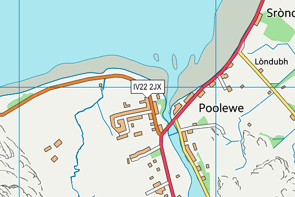 IV22 2JX map - OS VectorMap District (Ordnance Survey) IV22 2JX map - OS VectorMap District (Ordnance Survey)