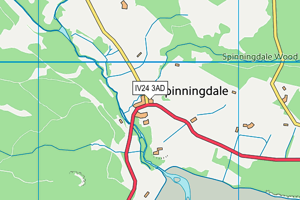 IV24 3AD map - OS VectorMap District (Ordnance Survey) IV24 3AD map - OS VectorMap District (Ordnance Survey)