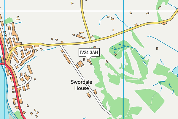 IV24 3AH map - OS VectorMap District (Ordnance Survey) IV24 3AH map - OS VectorMap District (Ordnance Survey)