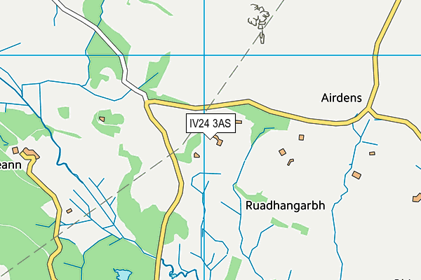 IV24 3AS map - OS VectorMap District (Ordnance Survey)