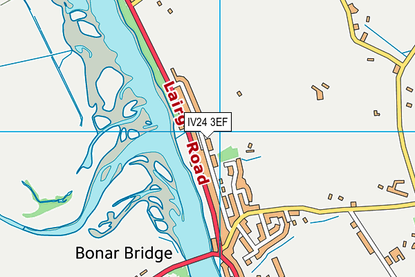 IV24 3EF map - OS VectorMap District (Ordnance Survey)