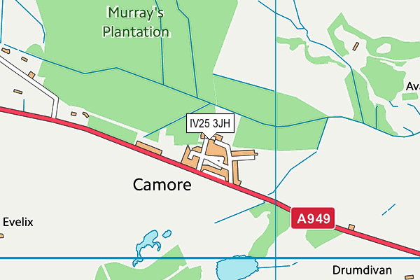 IV25 3JH map - OS VectorMap District (Ordnance Survey) IV25 3JH map - OS VectorMap District (Ordnance Survey)