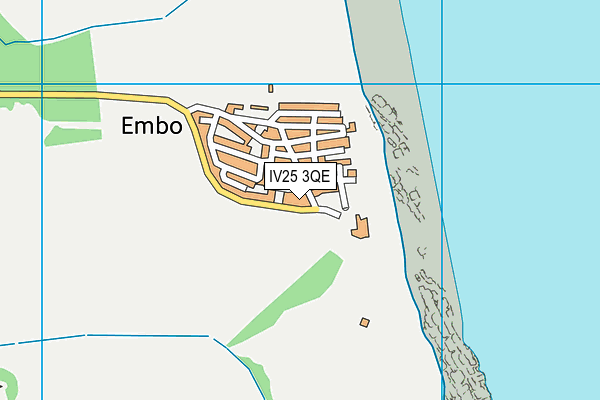 IV25 3QE map - OS VectorMap District (Ordnance Survey)
