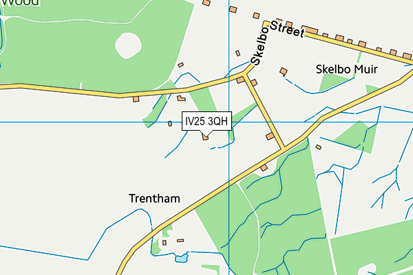 IV25 3QH map - OS VectorMap District (Ordnance Survey)
